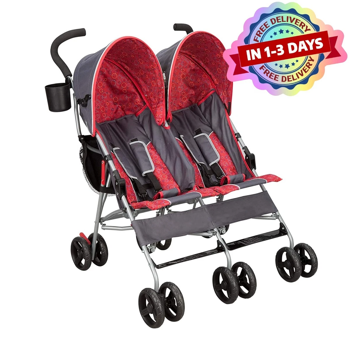 Baby Double Stroller For Twins Cosas De Bebe Cochecito Doble Carriola  Gemelos