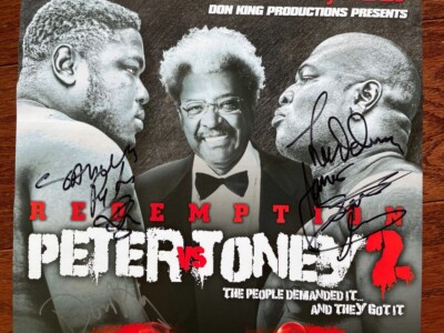 2007 TONEY VS PETER DON KING SIGNED 5x BOXING EVENT POSTER ANNA NICOLE SMITH