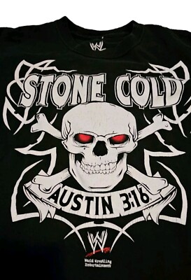 WWE Stone Cold Seve Austin 316 Skull T-Shirt Wrestling Youth Size