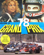 1978 Formula 1 Grand Prix Speed Fever Movie Poster Lauda Andretti Fittipaldi