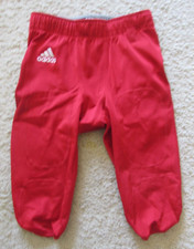 ADIDAS CLIMALITE ROJO FÚTBOL JUEGO PRÁCTICA PANTALONES CON INSERCIONES ADULTO TALLA GRANDE