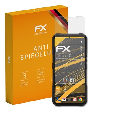 atFoliX 3x Displayfolie für Doogee V20 5G Schutzfolie matt&stoßfest Folie