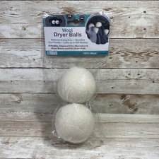 Wool Dryer Balls New  EVRI 100% Wool Reusable Laundry Balls White Natural