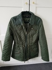 Therapy Green Khaki Coat Jacket Uk 10