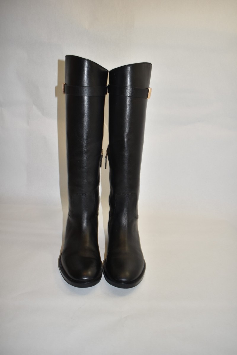 Tory Burch T-HARDWARE RIDING BOOT Black Size 6 M | eBay