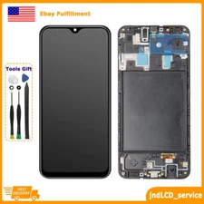 For Samsung Galaxy A20 2019 A205U LCD Display Touch Screen Digitizer with Frame