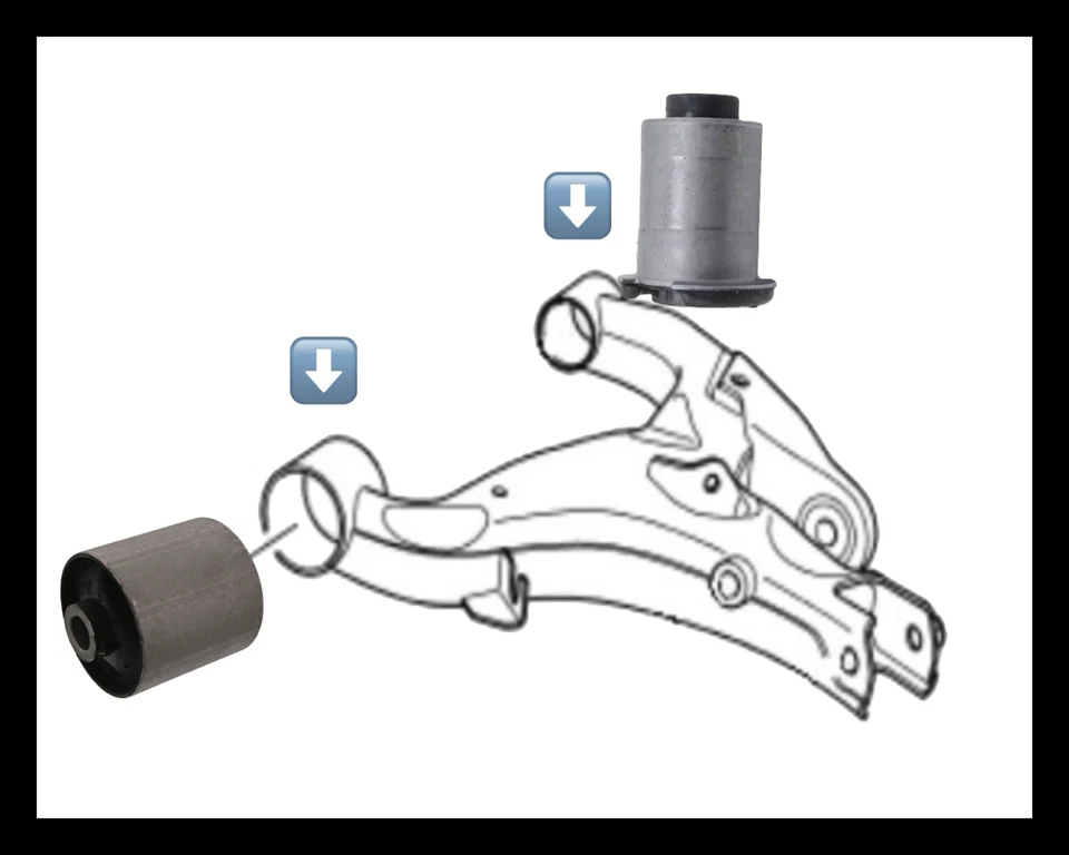 BUJE BRAZO DE CONTROL INFERIOR TRASERO PARA LAND ROVER RANGE ROVER SPORT 2006-2013 4 PIEZAS Foto 2 de 2