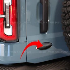 Matte Black DECAL Rear Tailgate Overlay Emblem For Ford Bronco 2021-2025