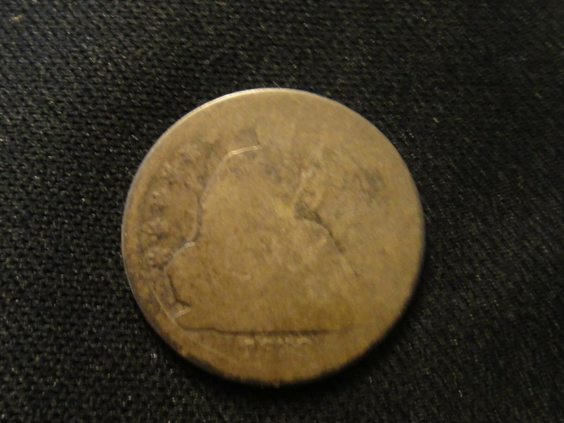 1839  SILVER CIRCULATED SEATED LIBERTY DIME 
