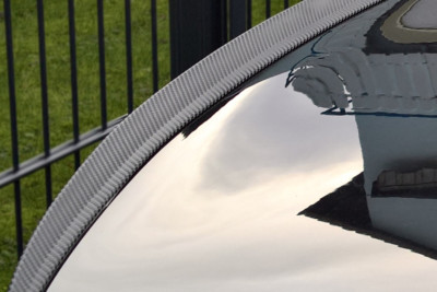 passend für BMW 320 316 320 318 330 335, Heckspoilerlippe CARBON look Hecklippe 