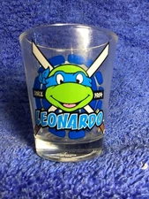 Teenage Mutant Ninja Turtles Leonardo 1 Ounce Shot Glass Viacom International 