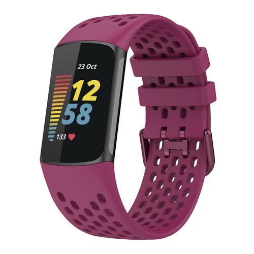 For Fitbit Charge 5 Wristband Silicone Sports Replacement Breathable Band Strap - 第 20/24 張圖片