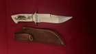 George Herron Custom Stag Chute Knife #2275- orig Sheath -Loveless Era . Rare! — photo 2