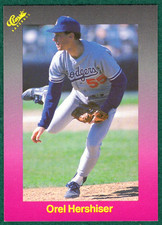 Orel Hershiser - 1989 Classic Travel Purple #173 - Dodgers Baseball Card