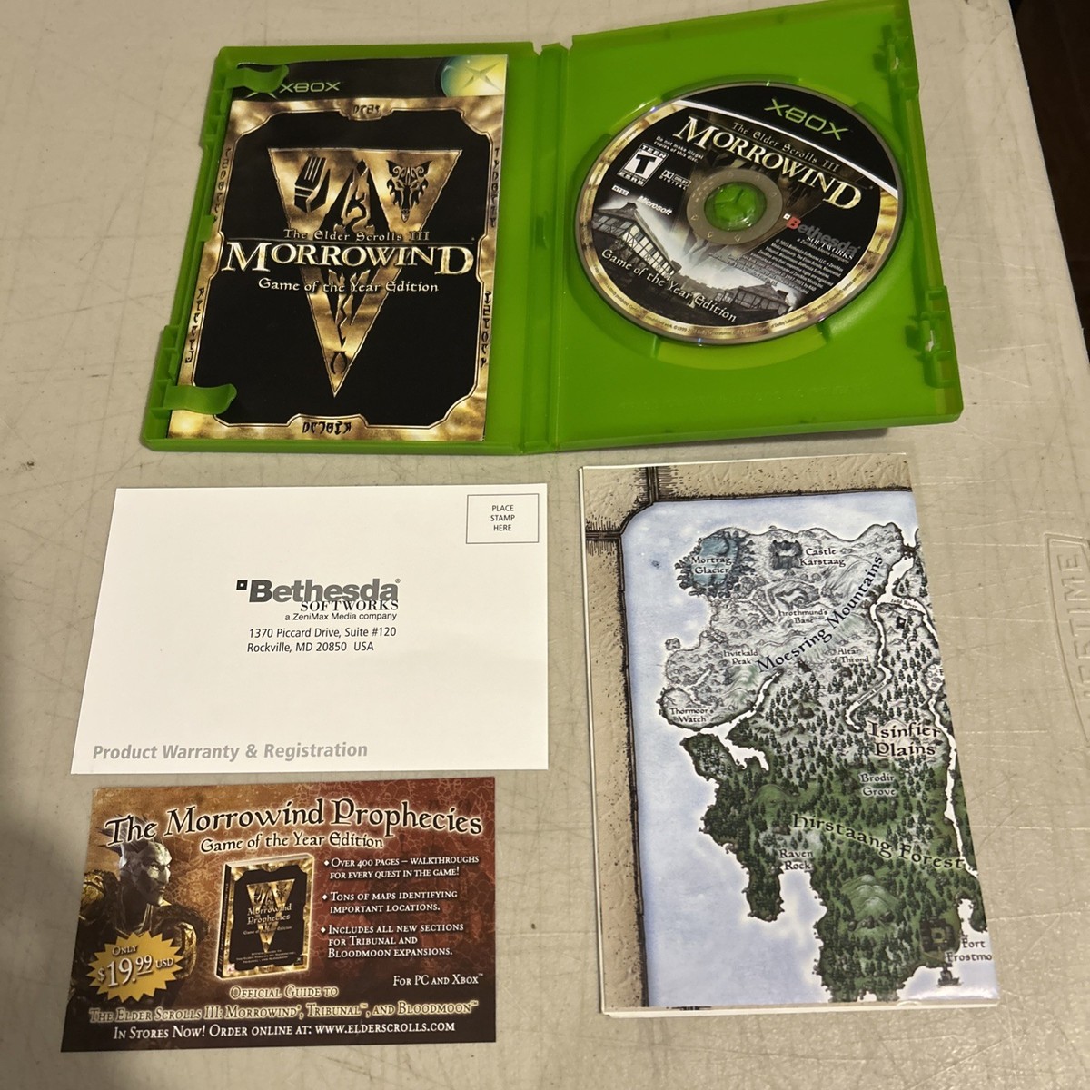 Elder Scrolls III Morrowind Game of the Year Edition Xbox Complete