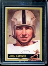John Johnny Lattner 1991 Heisman card #19 Notre Dame Irish Football 1953 Winner