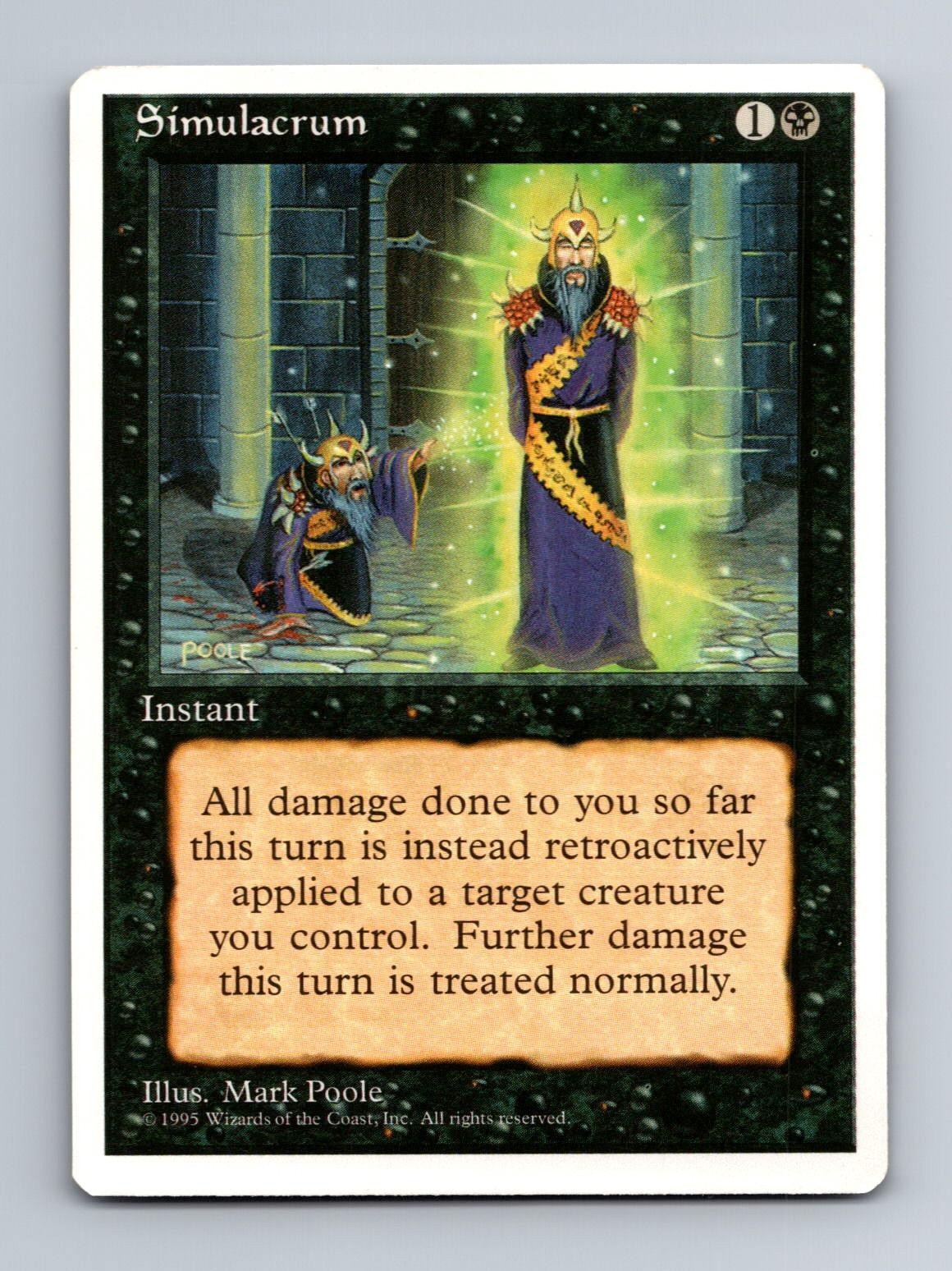 Simulacrum Uncommon Fourth Edition Magic: The Gathering Lightly Played