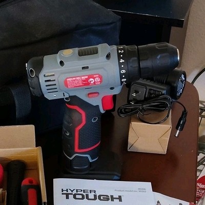 Hyper Tough 12V Max Lithium-Ion Cordless Drill Driver Kit w/ Battery & Accessor 