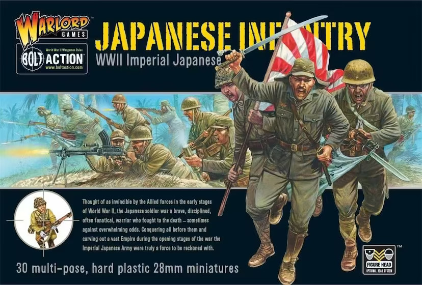 Bolt Action WWII Imperial Japanese Infantry Miniatures Warlord Games NEW SEALED