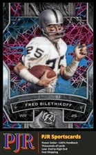 Fred Biletnikoff 2024 Topps Resurgence #77 Oakland Raiders Sky Blue & Pink Shock