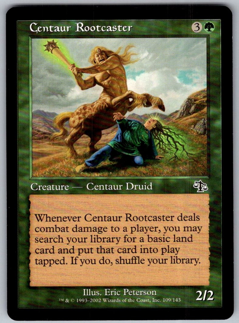 Centaur Rootcaster 109 Common Judgment Magic: The Gathering Lightly Played