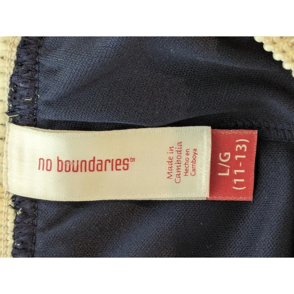 No Boundaries Skirt Womens Size L/G 11-13 Tribal Diamond Blue Boho A-Line Beachy - Image 3 of 4