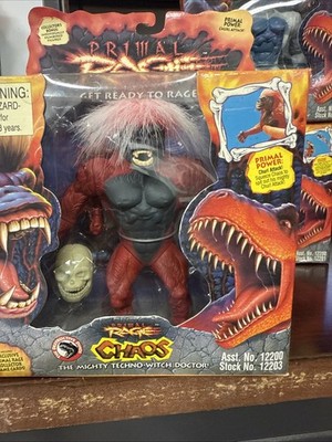 Vintage Primal Rage Chaos Action Figure Atari Playmates 1996 Near Complete 