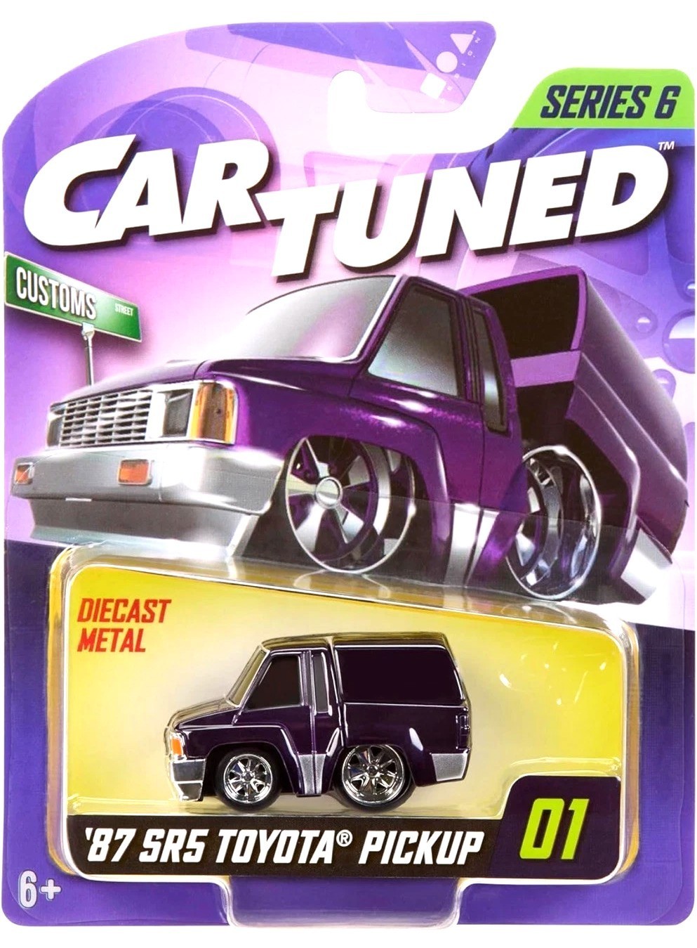 NEW 2025 MGA Car Tuned  *87' SR5 TOYOTA PICKUP*  Dark Purple  Series # 6  # 01