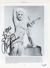 Mamie Van Doren "Untamed Youth" AUTOGRAPH Signed 8x10.75 Book Photo 'To Mike'