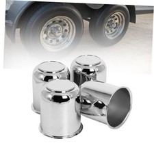 Push Through Center Caps 3.19" for 3.19" Center Hole, 3.62" Height SILVER