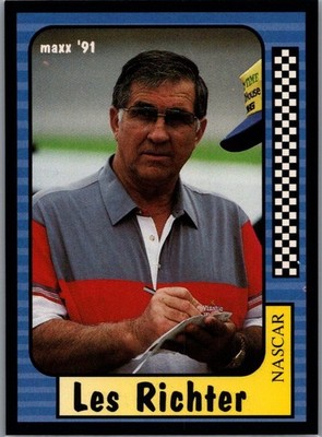 1991 Maxx Race Cards Collection Les Richter #102 NASCAR