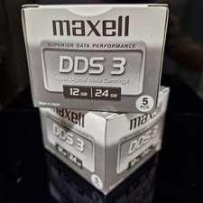 Lotto 10 x Pack MAXELL DDS3 - 4 MM 125 M - 12/24 GB NASTRI DATI NUOVI SIGILLATI