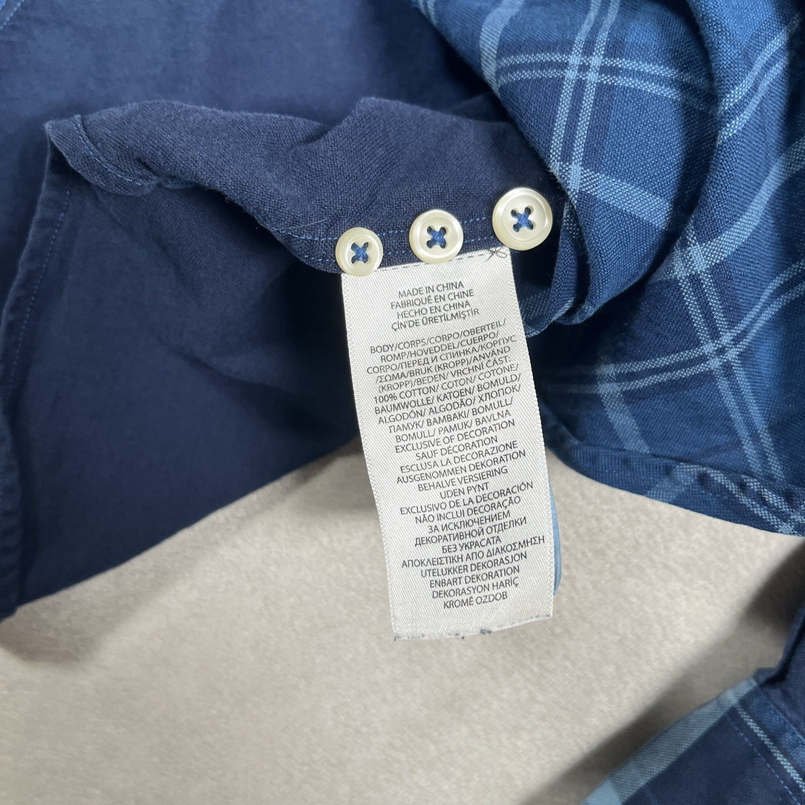 VTG Ralph Lauren Eagle Stamp Patchwork Shirt Men … - image 4