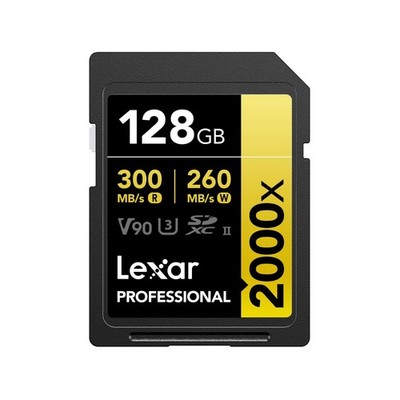 Lexar Professional 2000x SD Karte 128GB, SDXC UHS-II, LSD2000128G-BNNAG