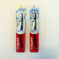 Colgate 360 Advanced Floss-Tip Toothbrush, Deep Reach Bristles, Soft pack of 2 