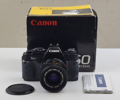 Canon T60 35mm Film Camera w/ Canon FD Zoom Lens 35-70mm f/3.5-4.5