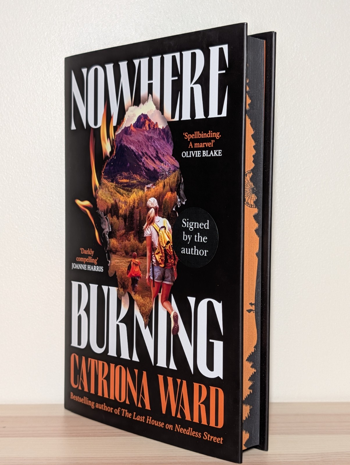 Catriona Ward Signed Nowhere Burning 1st Ed 1st Print Sprayed Edges HC