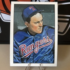 1990 Bowman Arts Insert Nolan Ryan HOF Texas Rangers