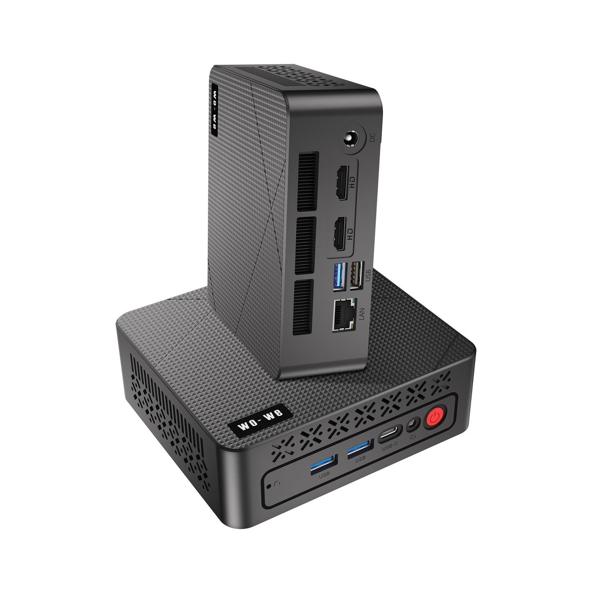 wo-we P6 AMD Ryzen 5 3550H Gaming Mini PC,16GB RAM 512GB SSD 4C/8T