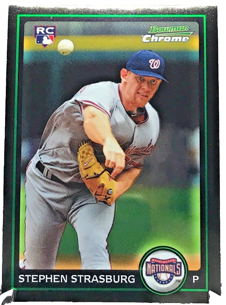 2010 Bowman Chrome Stephen Strasburg Rookie Card RC #205 Washington Nationals
