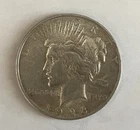 1923-(P) Philadelphia US Liberty Head "PEACE" ONE DOLLAR $1 USD 90% Silver Coin