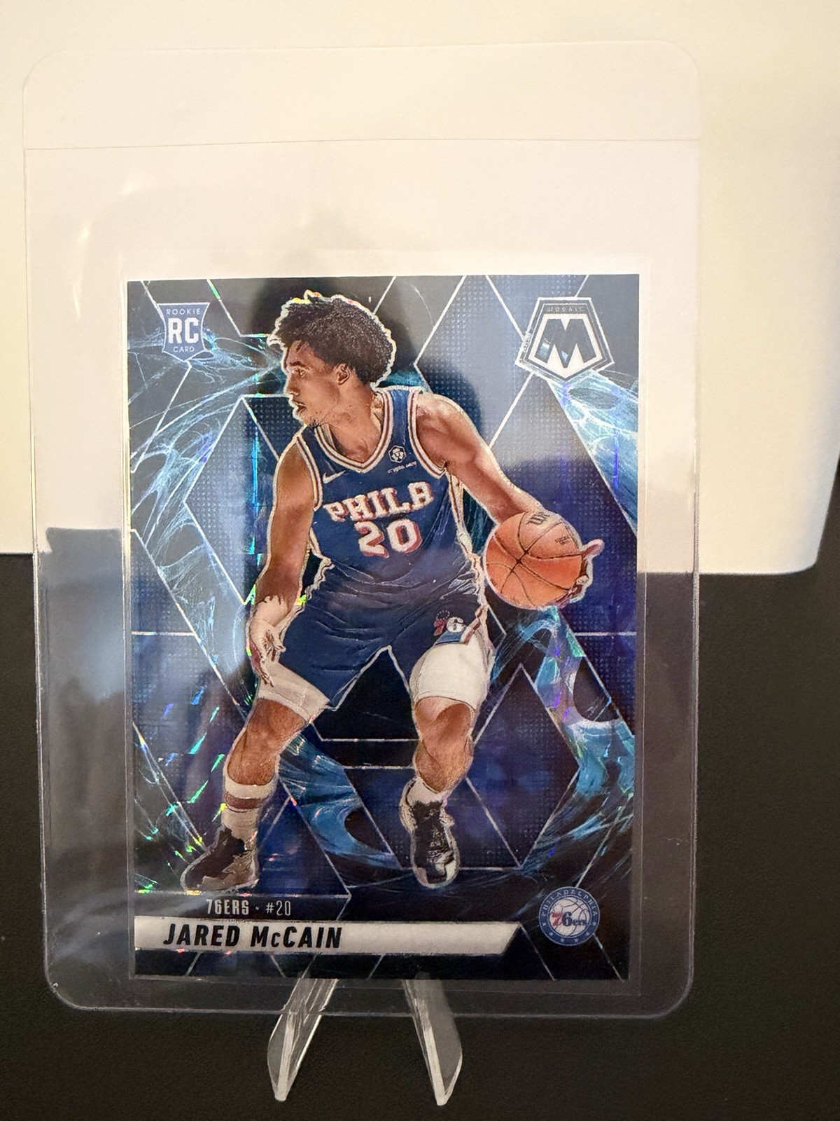Panini Mosaic 2024-25 Rookie Genesis Prizm Jared McCain #228 Philadelphia 76ers 
