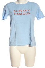 ZARA T-shirt Donna Camicia Taglia IT 40 blu stile casual