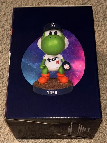 Nintendo Yoshi Dodgers Baseball Figurine Super Mario Galaxy Movie 2024