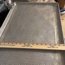 Used Perforated Baking BAKERY Sheets trays Commercial Rest equip 25.75 by 17.75 