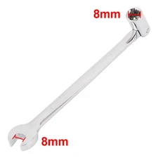 Auto Car Repairing 8mm Metric Swivel Head Socket Spanner Combination Wrench Tool