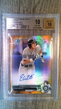 EVAN WHITE 2017 CHROME DRAFT #CDAEW AUTO GOLD 44/50 BGS 10