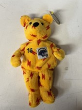 1999 SALVINO'S BAMMERS SAN DIEGO CHARGERS 16 RYAN LEAF BEAN BAG PLUSH BEAR- NEW