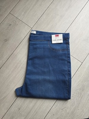 Matalan Blue Stretch Denim Flare Jegging Jeans UK Size 18 Regular BNWT
