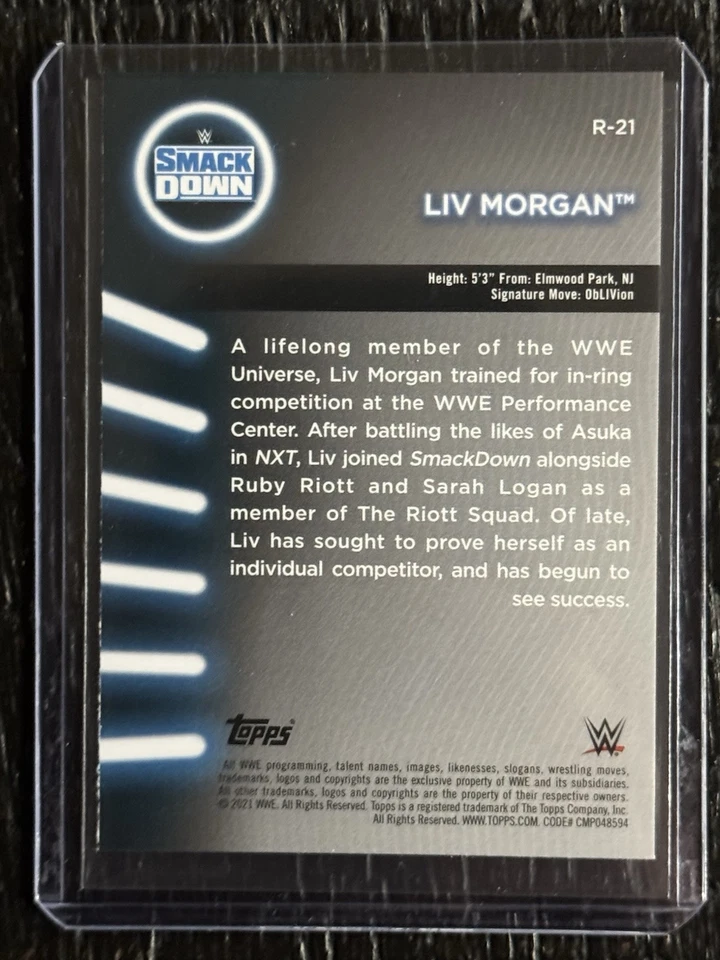 2021 Topps WWE Women's Division Roster Liv Morgan #R-21 - Image 2 of 2